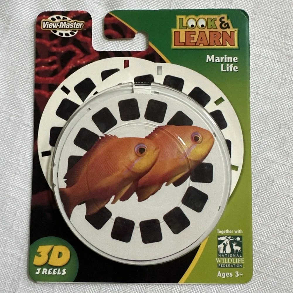 Rare! Lot Of 5 Packs NEW View Master 3D Reels Look Learn Plus Viewer & Reels